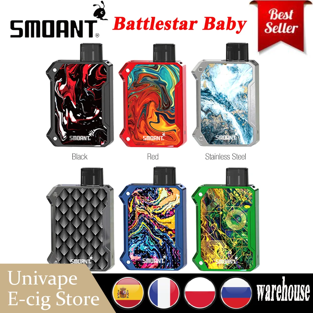 Original Smoant Battlestar Baby Pod Kit with 750mAh Battery &amp 2ml Electronci cigarette system vs Pal 2 Pro/ Drag Nano | Электроника