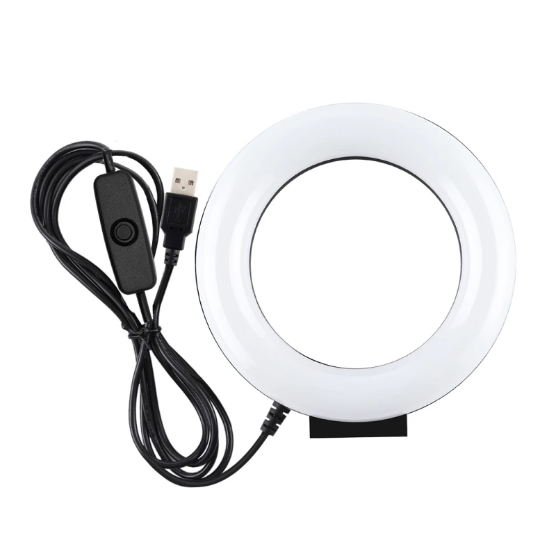 3.6-inch ring light LED selfie ring light dimmable camera phone for live streaming studio YouTube fill led ring light