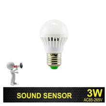 3W 5W 7W 9W Sound Sensor Lamp Led Light Bulbs Lamp With Motion Sensor E27 220v 50HZ Saving Energy  Low Consumption Led Bulb