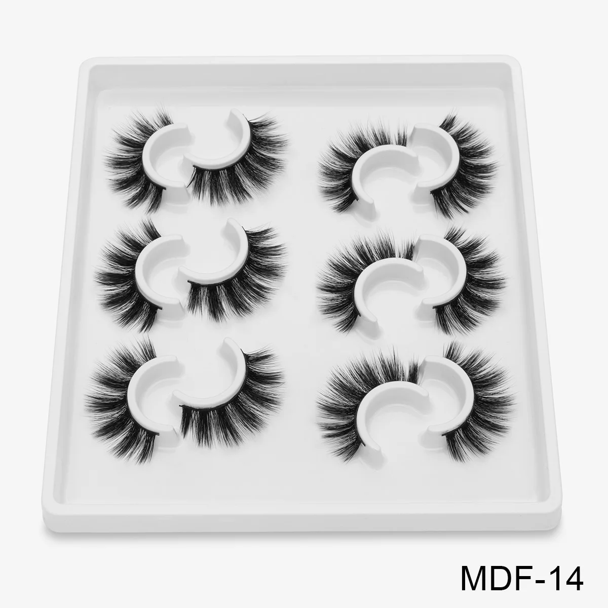 MDF-14 SEXYSHEEP 6 пар 3D норковые ресницы натуральные накладные ресницы драматический объем поддельные ресницы макияж ресницы для наращивания шелковые ресницы - Цвет: MDF-14