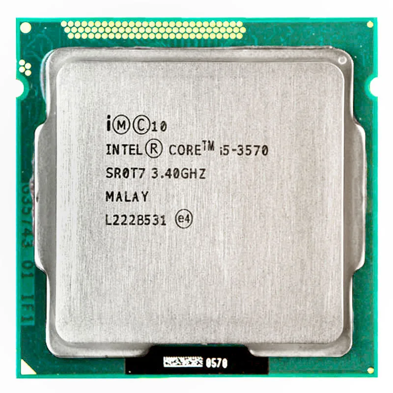 Процессор Intel Core i5 3570 i5-3570 3,4 ГГц/6 Мб LGA 1155 cpu Процессор HD 2500 поддерживаемая память: DDR3-1333, DDR3-1600