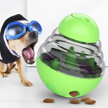 

Interactive Dog Cat Food Treat Ball Bowl Toy Funny Pet Shaking Leakage Food Container Puppy Cat Slow Feed Pet Tumbler Toy
