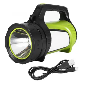 

High Bright LED Outdoor Handheld Portable USB Rechargeable Flashlight Torch 10W Portable Torch