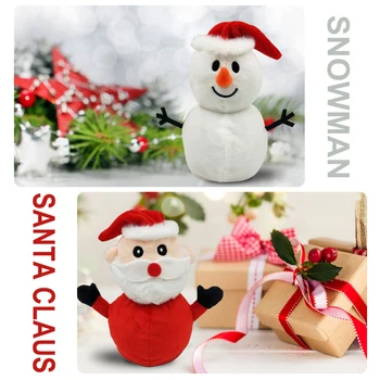 

2020 New Form Snowman Santa Claus Reversible Plush Toy Double-Sided Flip Birthday Present Kids Gifts Doll Decor Christmas Gifts