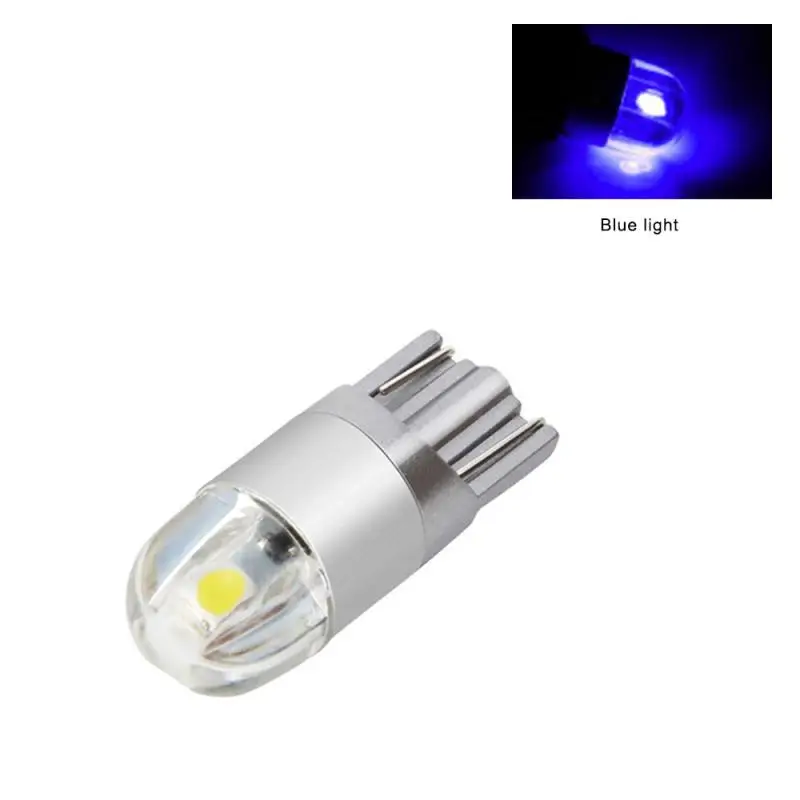 T10(W5W/194/168) Car Led Light T10 3030 2SMD Car Width Lamp Door Light Reading Light Car LED Light Bulbs The Width Light - Цвет: Синий