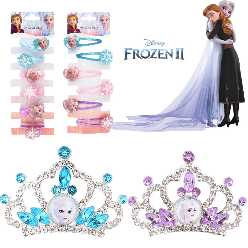 

Disney Frozen 2 Anna Elsa Sofia Ariel Girls Crown Frozen 2 Headdress Side Clip For Kids Pretend Play Makeup Toys Birthday Gift