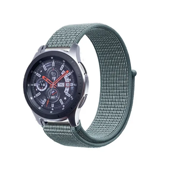 Переключатель, нейлоновый ремешок для наручных часов Xiaomi huami amazfit bip huawei часы GT 20/22 мм, ремешок для samsung Шестерни S3/S2 galaxy Watch active2 42 мм 46 мм - Цвет ремешка: celestial teal
