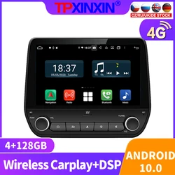 Radio Multimedia con GPS para coche, reproductor con Android 10, 128GB, grabadora de vídeo, accesorios, 2Din, para Ecosport Fiesta 2017 2018