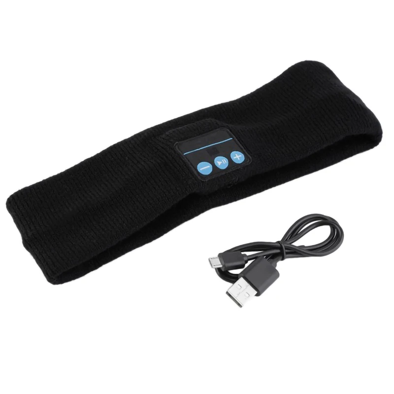 Bluetooth Wireless Exercise Running Yoga Breathable Elasticity Sweatband Headband Earphone Removable Scarf Headphone With Mic