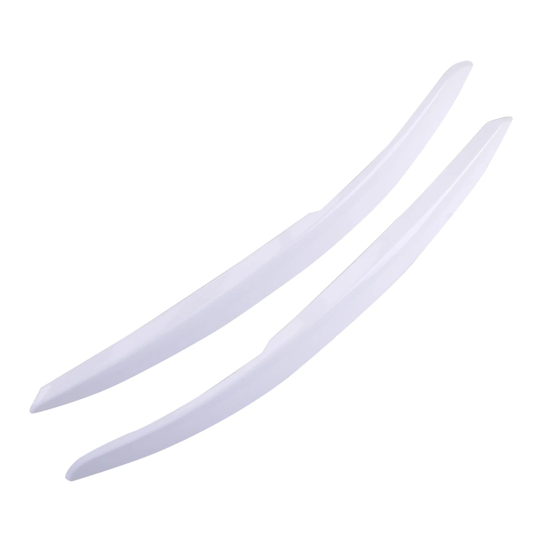 White Plastic Headlight Eyebrow Eyelid Trim Cover Fit For VW Polo MK5
