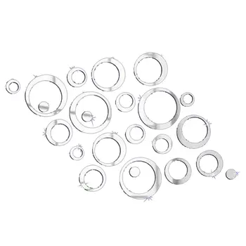 

Acrylic Material Mirror Wall Sticker For Living Room Bedroom Circle Shape Decorative Mirror Wall Sticker