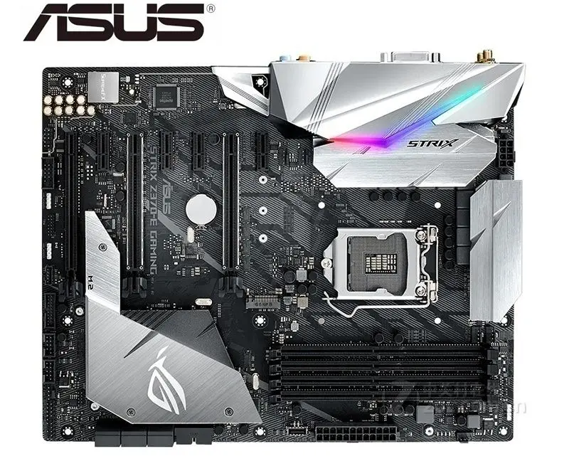 Original Motherboard For Asus Rog Strix Z370 E Gaming Lga 1151 Ddr4 Usb3 0 Usb3 1 M 2 64gb Z370 Used Desktop Motherboard Motherboards Aliexpress