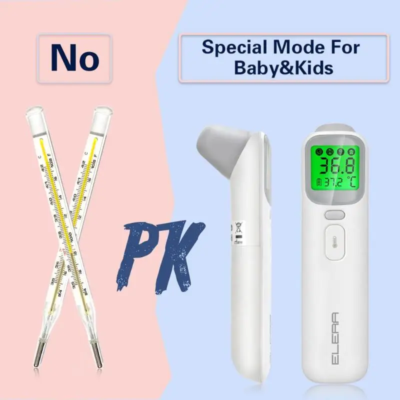 Baby Thermometer Infrared Digital LCD Body Measurement Forehead Ear Non-contact Adult Body Fever IR Children Thermometer
