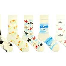 Модные носки для взрослых до середины икры с рисунком головы лося, звезды, звезды, дым, бумага, лодка, цветок, зима, фейерверк, Геометрическая иллюстрация