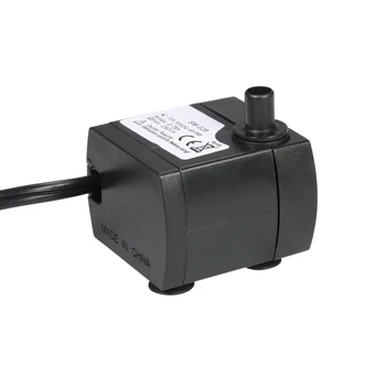 

280L/H 2/2.5/4W Submersible Water Pump for Aquarium Water Gardens and Hydroponic Systems with One Nozzle 4.9ft(1.5m) Power Cord