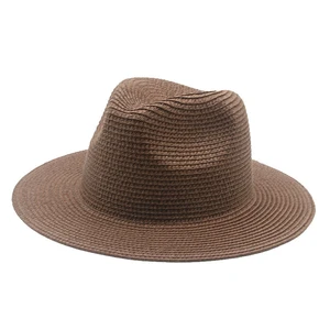 17 colores de Color sólido de ala ancha sol protección Unisex playa sombreado de sombrero las mujeres al aire libre de verano de paja gorra de sombrero Jazz