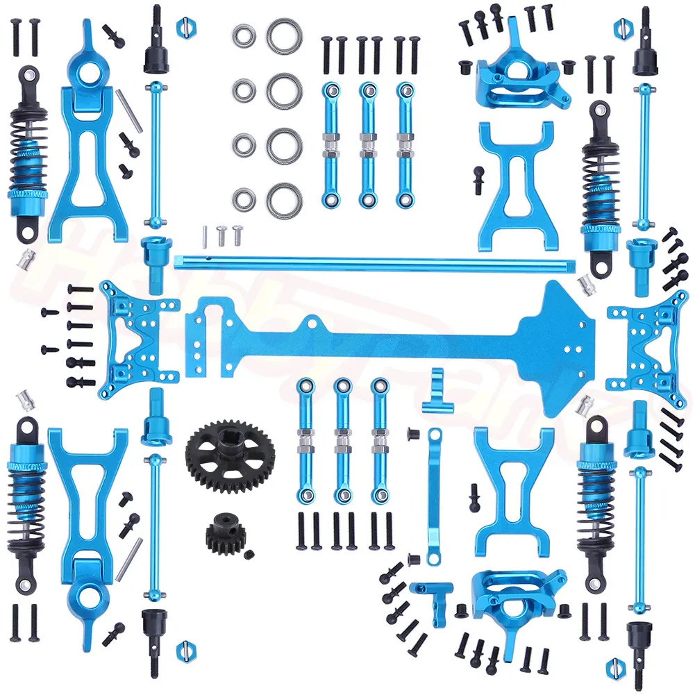 1 комплект в комплекте Wltoys A959 комплект обновленных деталей для Vortex 1/18 4WD Электрический Радиоуправляемый автомобиль внедорожный Багги металлические аксессуары