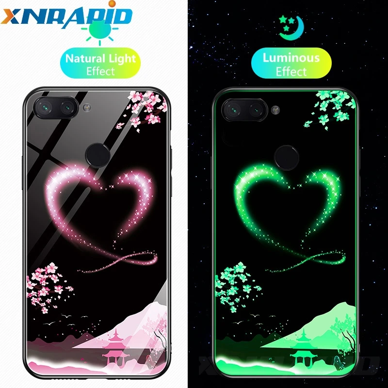 

Luminous Case For Xiaomi 9 8 Lite 6X A2 Redmi Note7 k20 Pro Cases Night Shine Aurora Gradient Luxury Cover