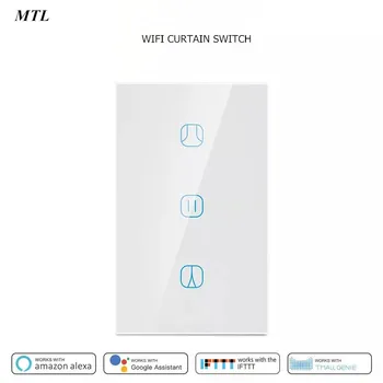 

US tuya wifi smart curtain switch for Roller Shutter blind Electric motor Google Home Alexa Echo Voice Control DIY Smart Home