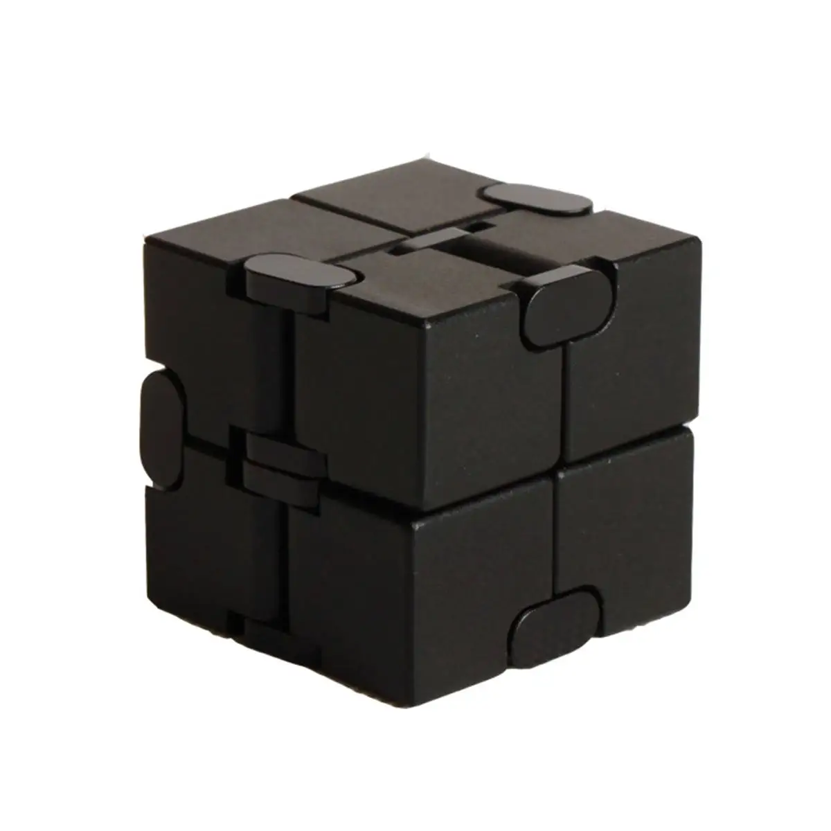 Обновленная версия мини-кубик Infinit для снятия стресса и стресса, Магический кубик, игрушка, Забавный кубик, головоломка, расслабляющая игрушка для взрослых и детей - Цвет: Черный