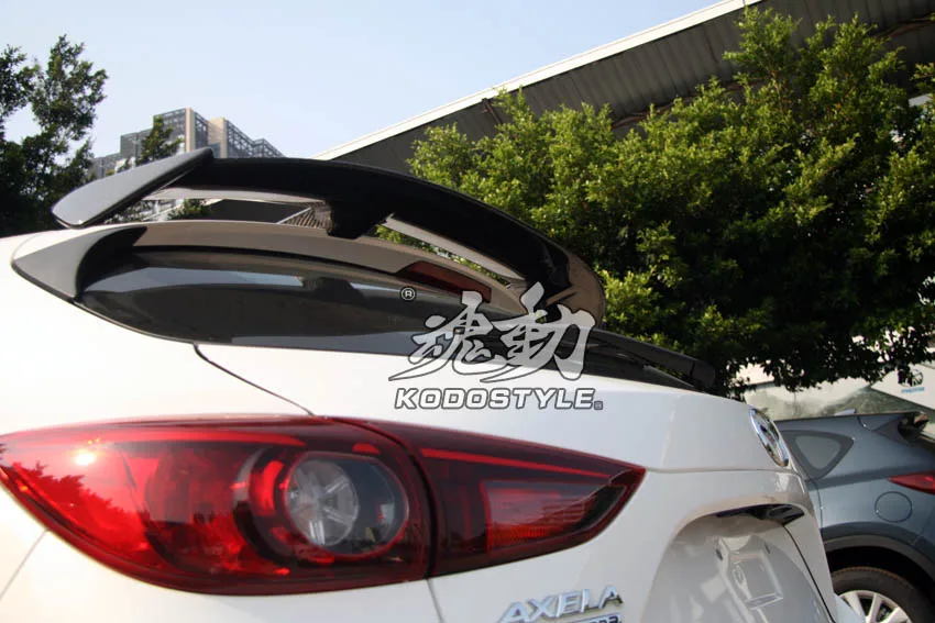 Подходит для Mazda хэтчбек AXELA AUTOEXE углеродного волокна задний спойлер заднее крыло