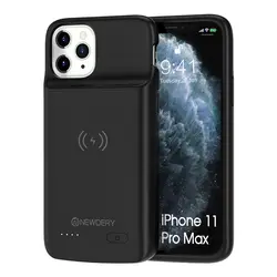 Чехол для батареи Newdery для iPhone 11 Pro Max, 5000 мАч, чехол для зарядки с полным корпусом Defender Edge, тонкий чехол для беспроводной зарядки