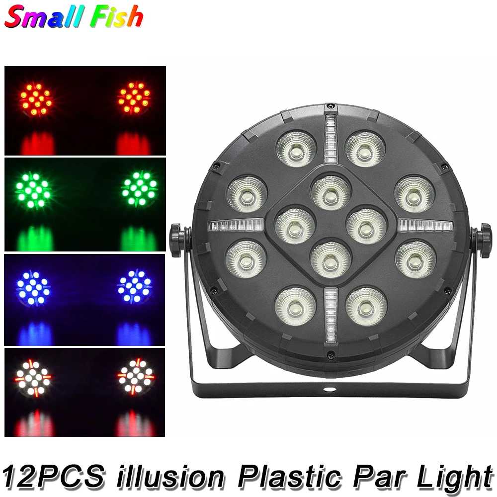 

Иллюзия пластиковая Par Светильник 12x8 Вт 4 в 1, сцсветильник освещение DMX, стробоскопический проектор для танцев и вечеринок, проектор для диджея, дискотеки, бара, клуба, сценический проектор