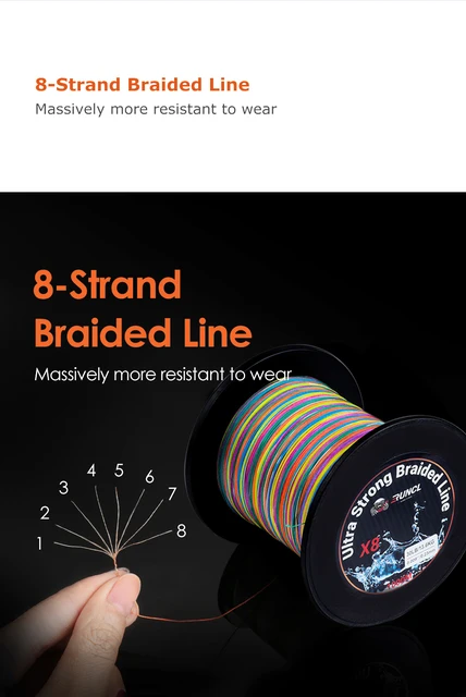 Braided Fishing Line - 8 Strands Ultra Strong Line – Runcl