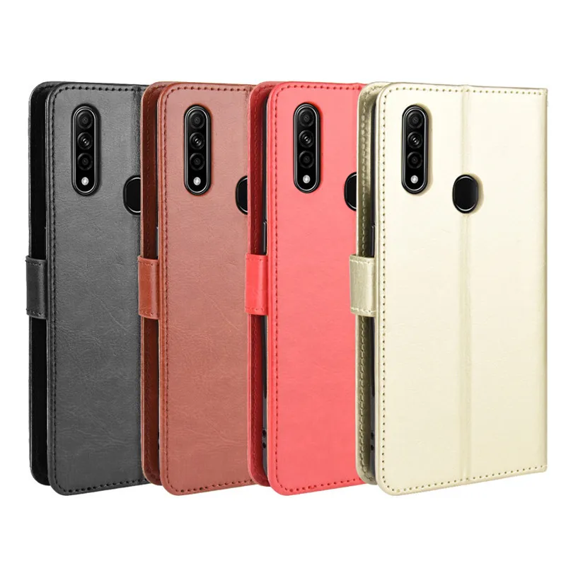 Чехол-подставка для OPPO A8 Роскошный чехол с магнитной застежкой и откидной