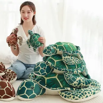 

80cm Soft Tortoise Plush Toy Stuffed Animal Pillow Sofa Car Cushion Child Gift K92D