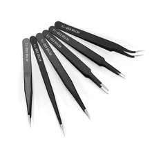 1pcs Anti-static Precision Tweezers Maintenance Tools Pinzas Pincet Stainless Steel ESD Tweezer DIY Hand Clip Jewelry Tools 1pcs Anti-static Precision Tweezers Maintenance Tools Pinzas Pincet Stainless Steel ESD Tweezer DIY Hand Clip Jewelry Tools