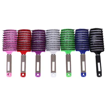 

2019 Women Hair Scalp Massage Comb Bristle & Nylon Hairbrush Wet Curly Detangle Hair Brush for Salon Hairdressing Styling Tools