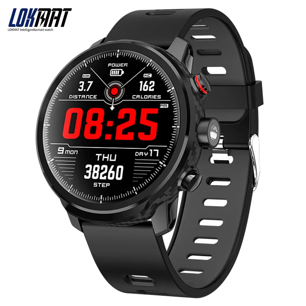 

LOKMAT IP68 Waterproof Smart Watch Men Fitness tracker SportsHeart Rate Weather Forecast Bluetooth Smartwatch For ios android