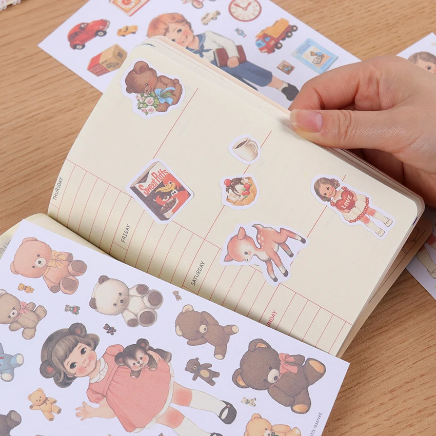 6 листов/набор наклейки на одежду для кукол и девочек|stickers clothes|stickers stickersstickers girl |