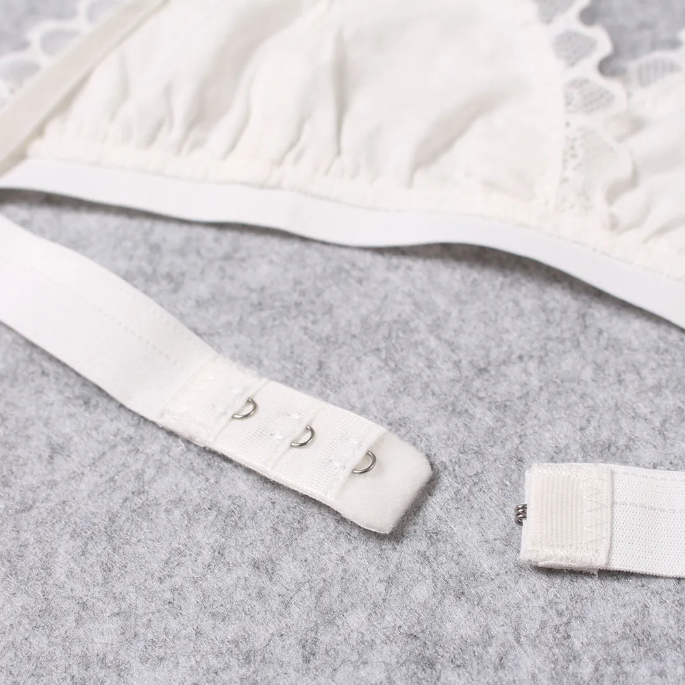 Sexy Lingerie Hot Temptation Three-Point Bra Love T Pants Suit Hollow Lace Thong Passion Hot Erotic Underwear Lenceria Mujer