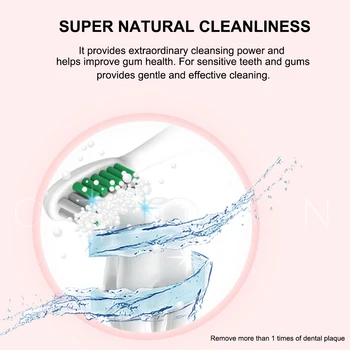 

Profesional Electric Toothbrush SA-86 USB Rechargeable Toothbrush High Frequency Timing 5 modes With Waterproof 4 Brush Heads