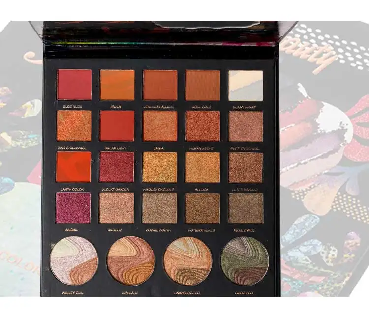 ICYCHEER 24 Color Super Creamy Eye Shadow Palette Long Lasting Glitter Eyeshadow Pallete Pigmented Makeup Eye Shadow Palette