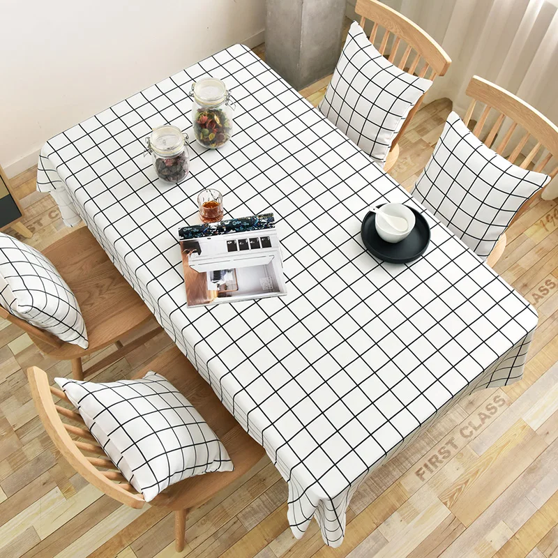H Waterproof Oilproof Tablecloths Geometric Print Table Cloth Desk Background Cloth Table Cloth Home Decor Manteles Toalha De Mesa - Цвет: H