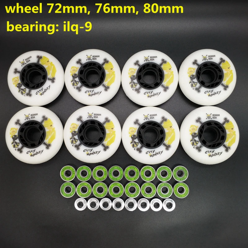 Роликовые коньки колеса 85A ABEC-9 ILQ-9
