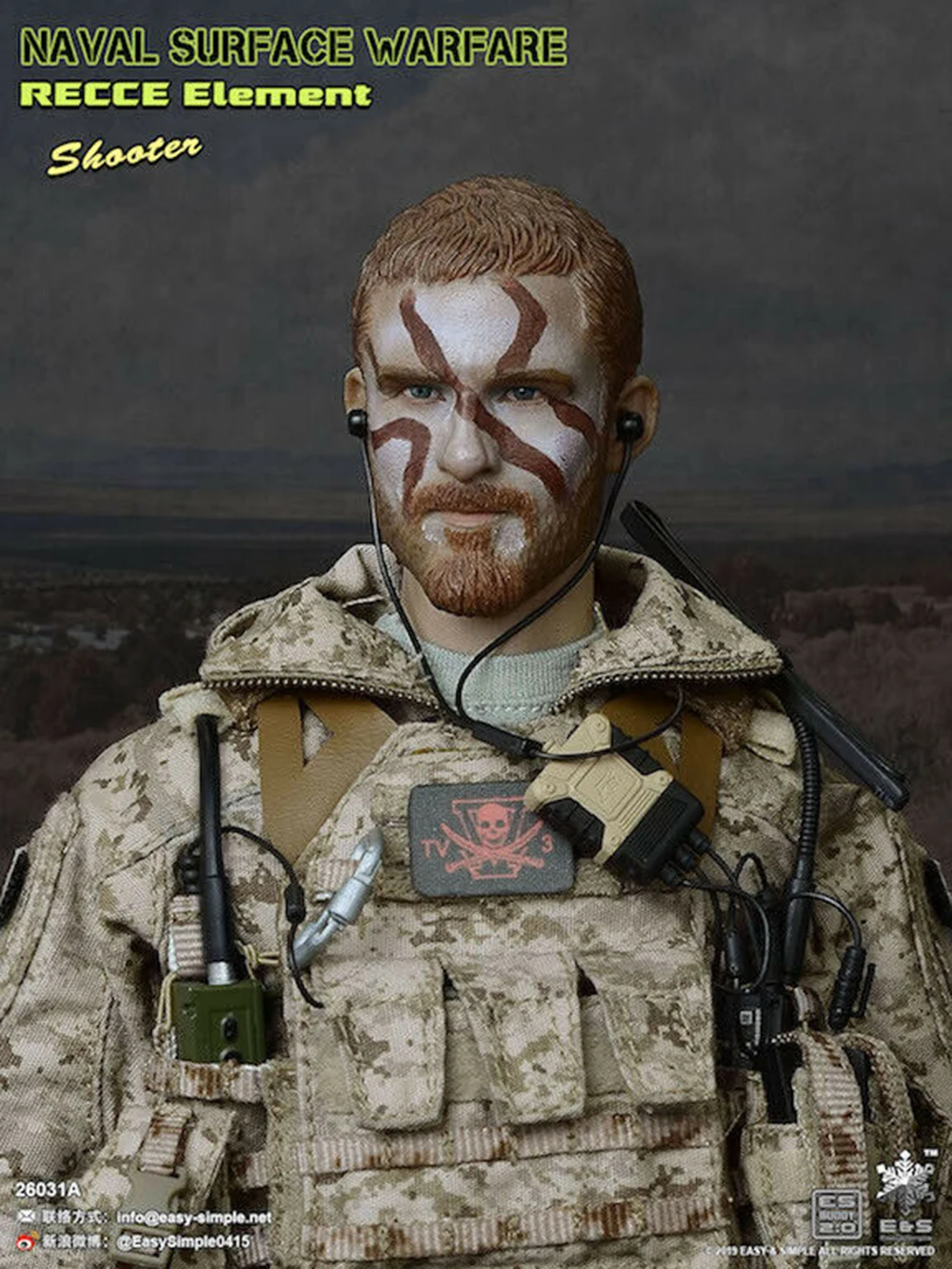 

1/6 Scale For Collection Easy&Simple ES 26031A NAVAL SURFACE WARFARE RECCE TEAM Shooter Model with the figure body