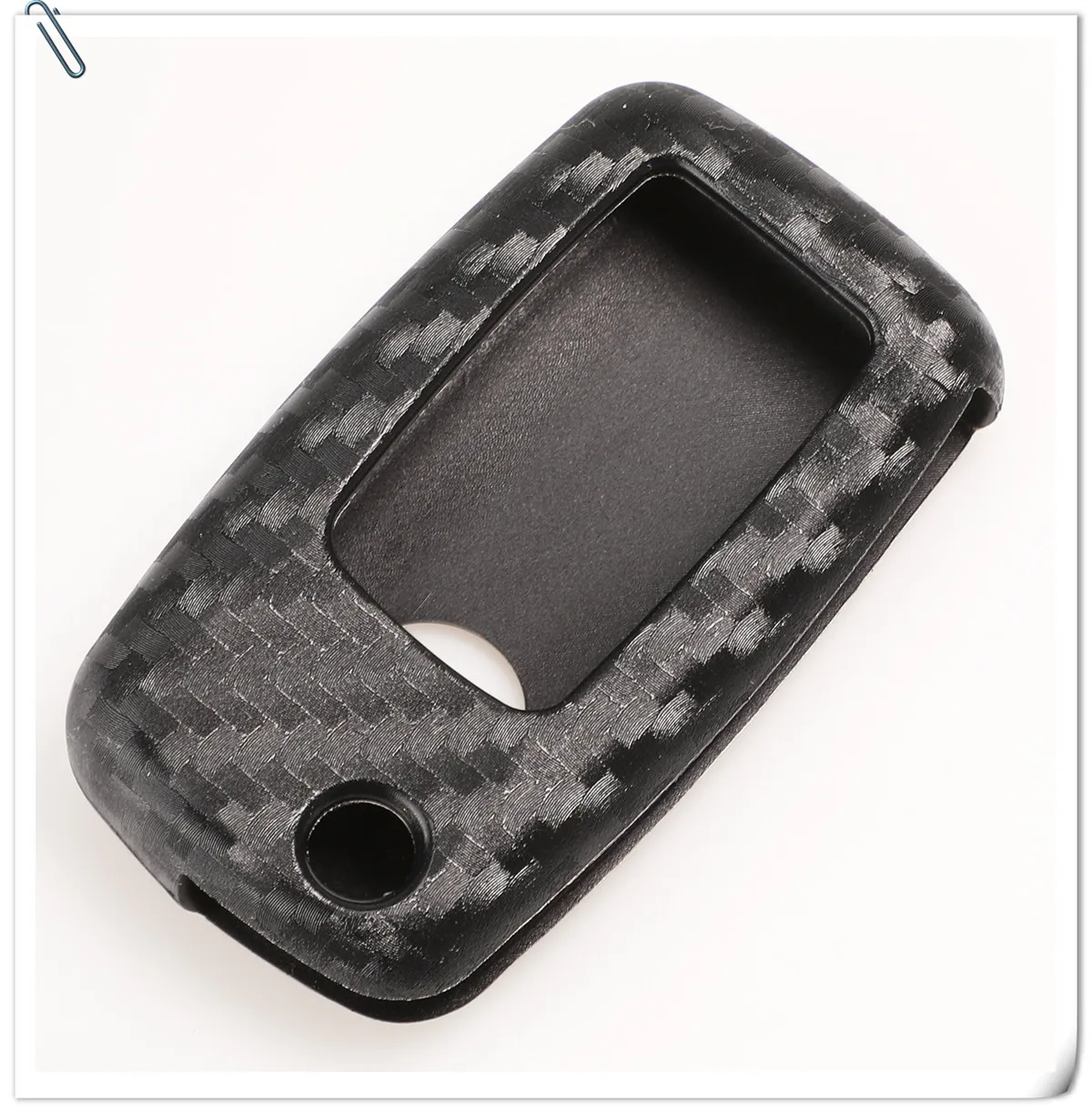 Keyforkess Car Styling custodia a conchiglia chiave automatica per Volkswagen Polo Tiguan VW Passat Skoda Cover Car Styling accessori in fibra di carbonio - Hf3a317843ce84cf9a06bbc1b8fa4f9850