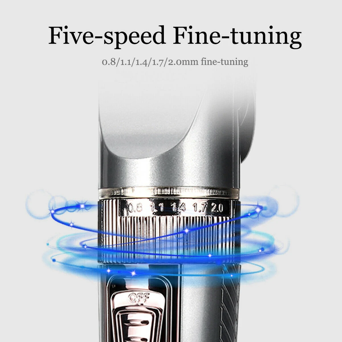 NEW-Surker Professional Hair Trimmer Rechargeable Digital Hair Clipper 5 Speed Fine-Tuning Trimmer Beard Shaver Ceramic Blade Sk
