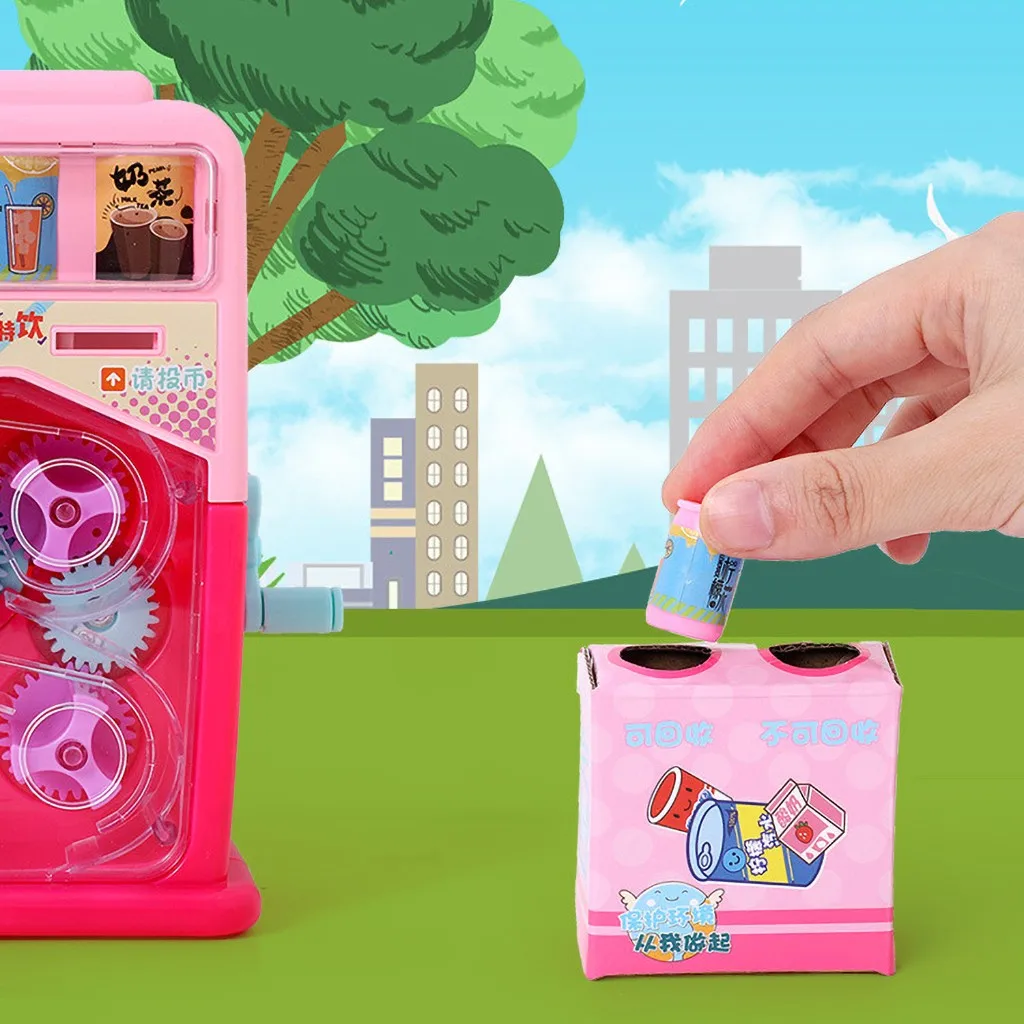 Продукты игрушки Детский аналоговый звук торговый автомат набор делать вид, что играть развивающие игрушки ролевые игры Прямая поставка