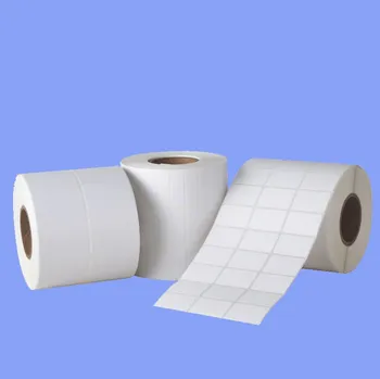 

100*50MM adhesive bar code label paper waterproof copper plate blank label pape