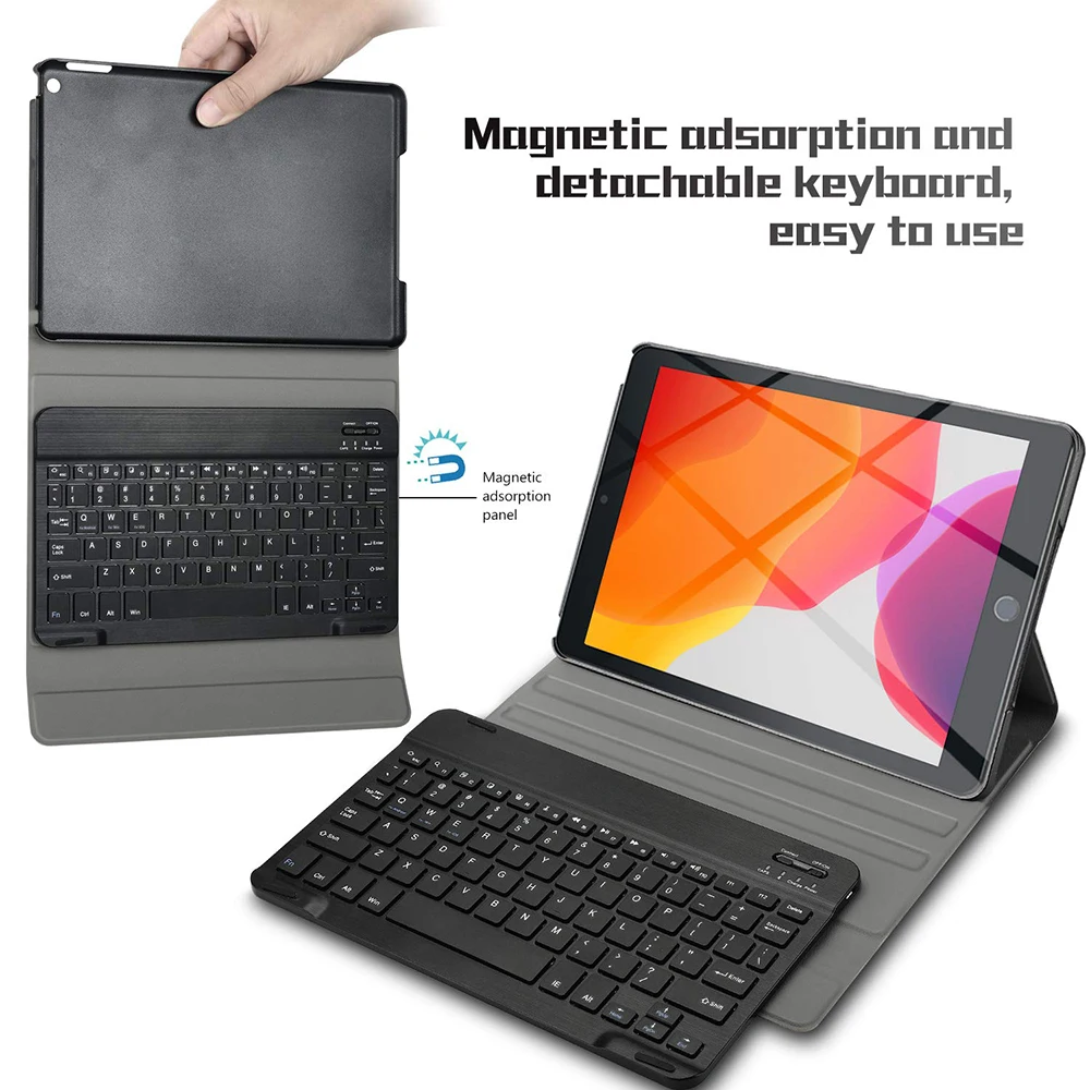 Клавиатура для планшета Apple iPad 7th Gen 10," чехол для планшета США тачпад Клавиатура чехол из полиуретановой кожи для планшета набор с карандашом