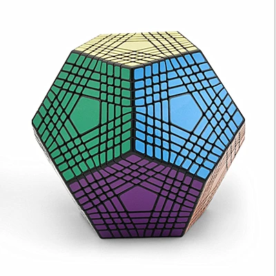 Черный Shengshou 9x9 Megaminxed Cube 9x9x9 куб додекаэдра shengshou Megaminxed 9x9 магический куб 12 сторонний Cubo Magico головоломка игрушки - Цвет: Черный
