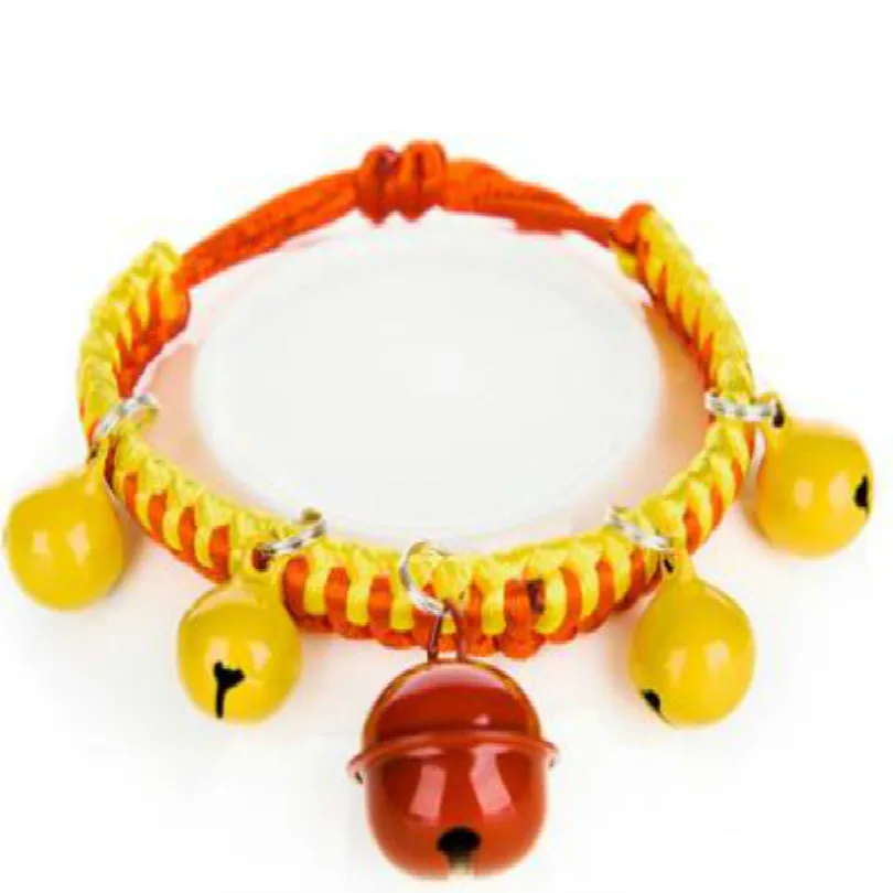 length can be adjusted British style cat necklace cat Colorful Balls cats accessories pet adjustable bowtie+ Wind chimes