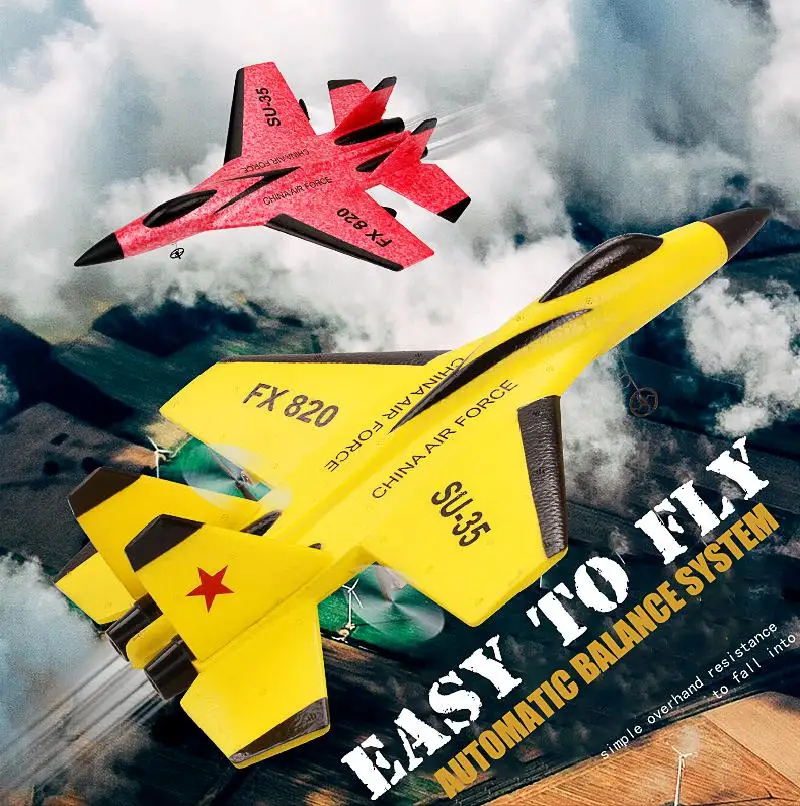 

New Su35 Remote Control Fighter Fixed Wing F16 Remote Control Epp Aircraft Anti Collision Model Foam Glider Aircraft Toy