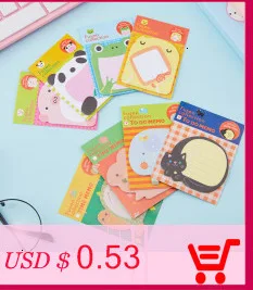 Креативный мультяшный блокнот для заметок Kawaii Единорог клейкий блокнот для студентов канцелярские офисные школьные принадлежности 02136