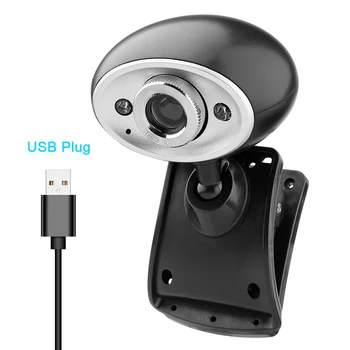 

new HD Webcam 480p USB Camera 360 Rotatable Video Recording Web Camera with Microphone For PC Computer Online Webcams